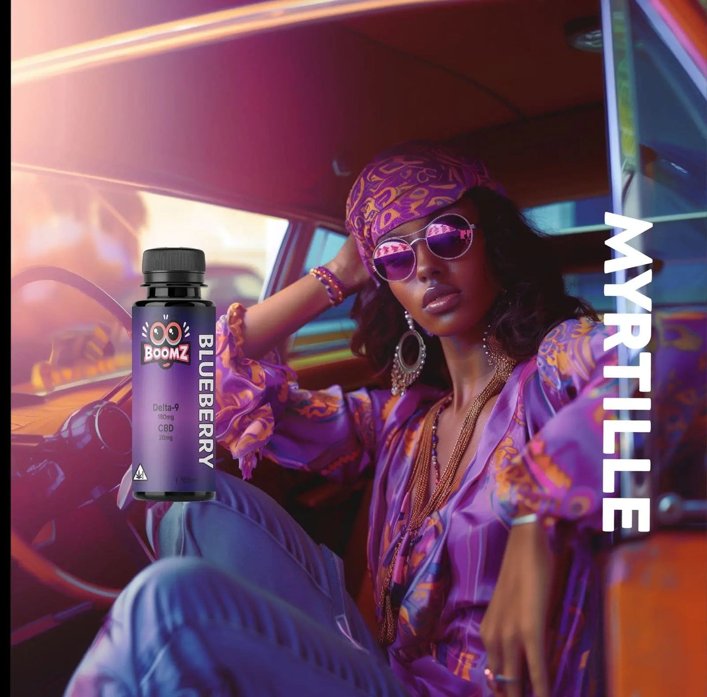 Sirop Delta-9 THC Boomz Blueberry R-Labs