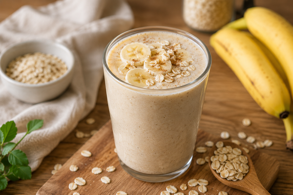 Smoothie banane-avoine au CBD : le petit-déjeuner gourmand et crémeux
