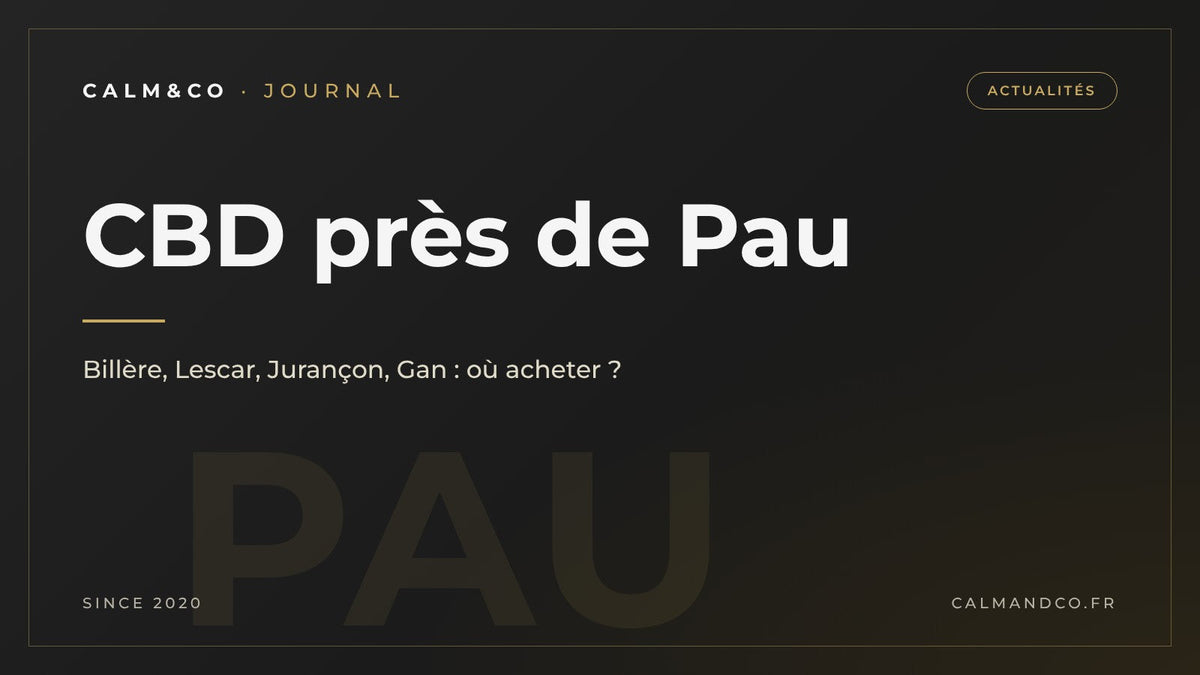 CBD près de Pau : Billère, Lescar, Jurançon, Gan, où acheter, article du Journal Calm&Co Image