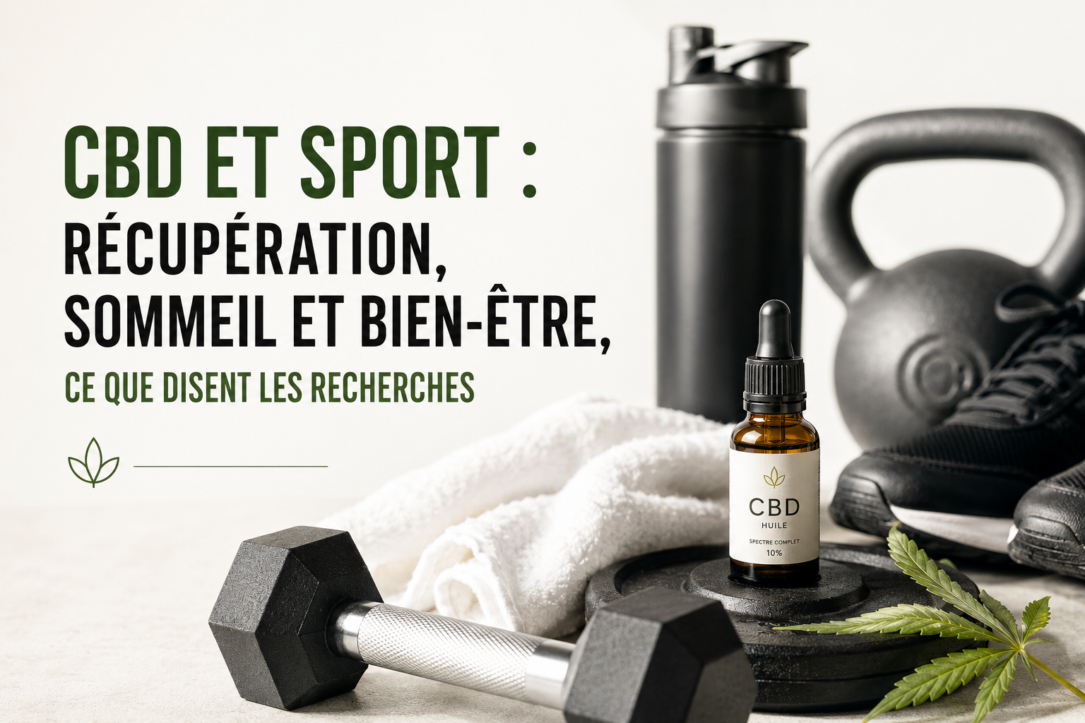 CBD et sport : récupération, sommeil et bien-être, ce que disent les recherches