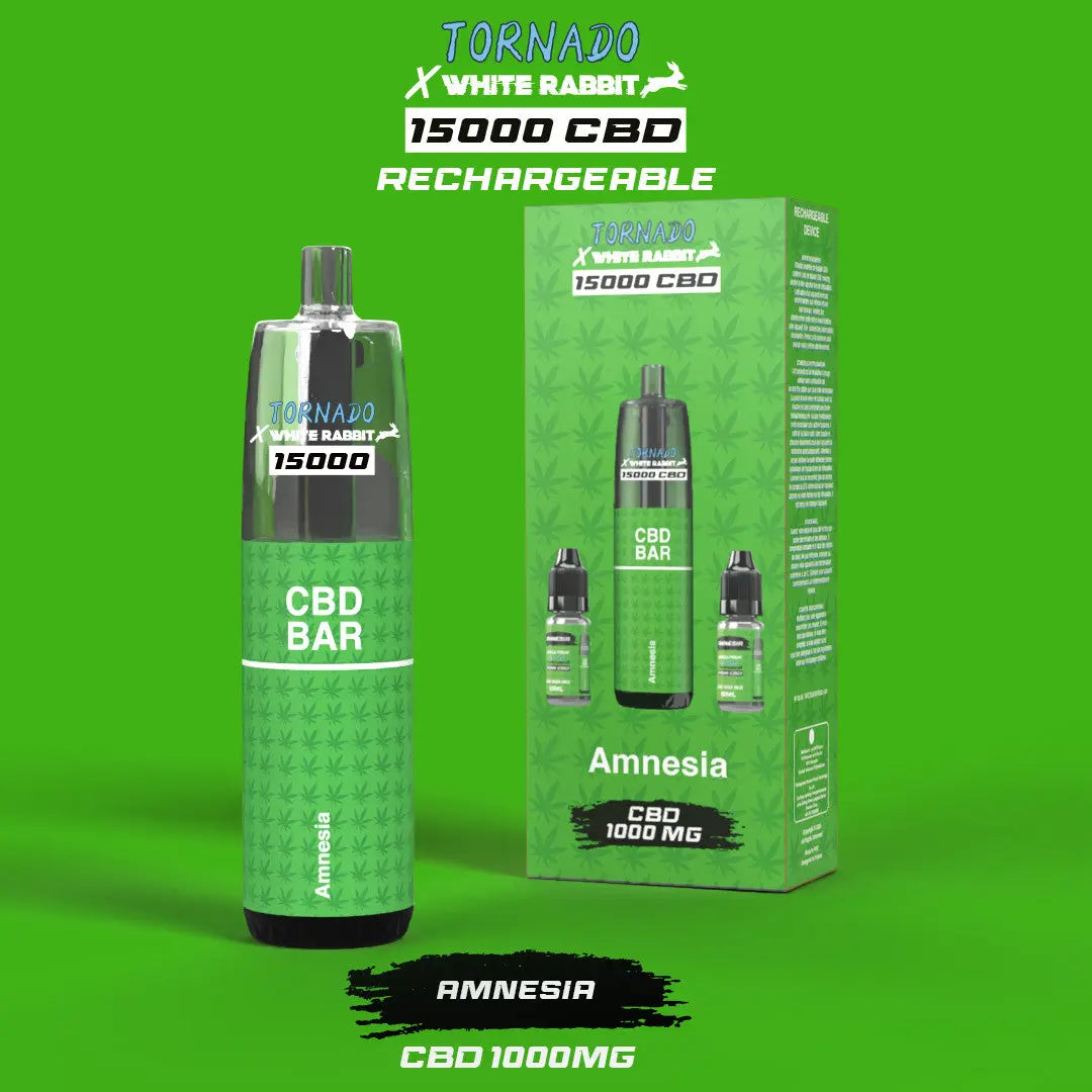 Puff CBD Tornado x White Rabbit 15000 – Amnesia