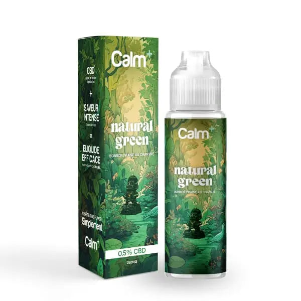 E-liquide CBD 0,5% – Natural Green – 50ml – Calm+ R-Labs