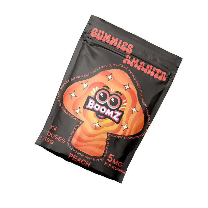 Champignon Boomz - Gummies 5 mg Muscimol (x4) Peach R-Labs
