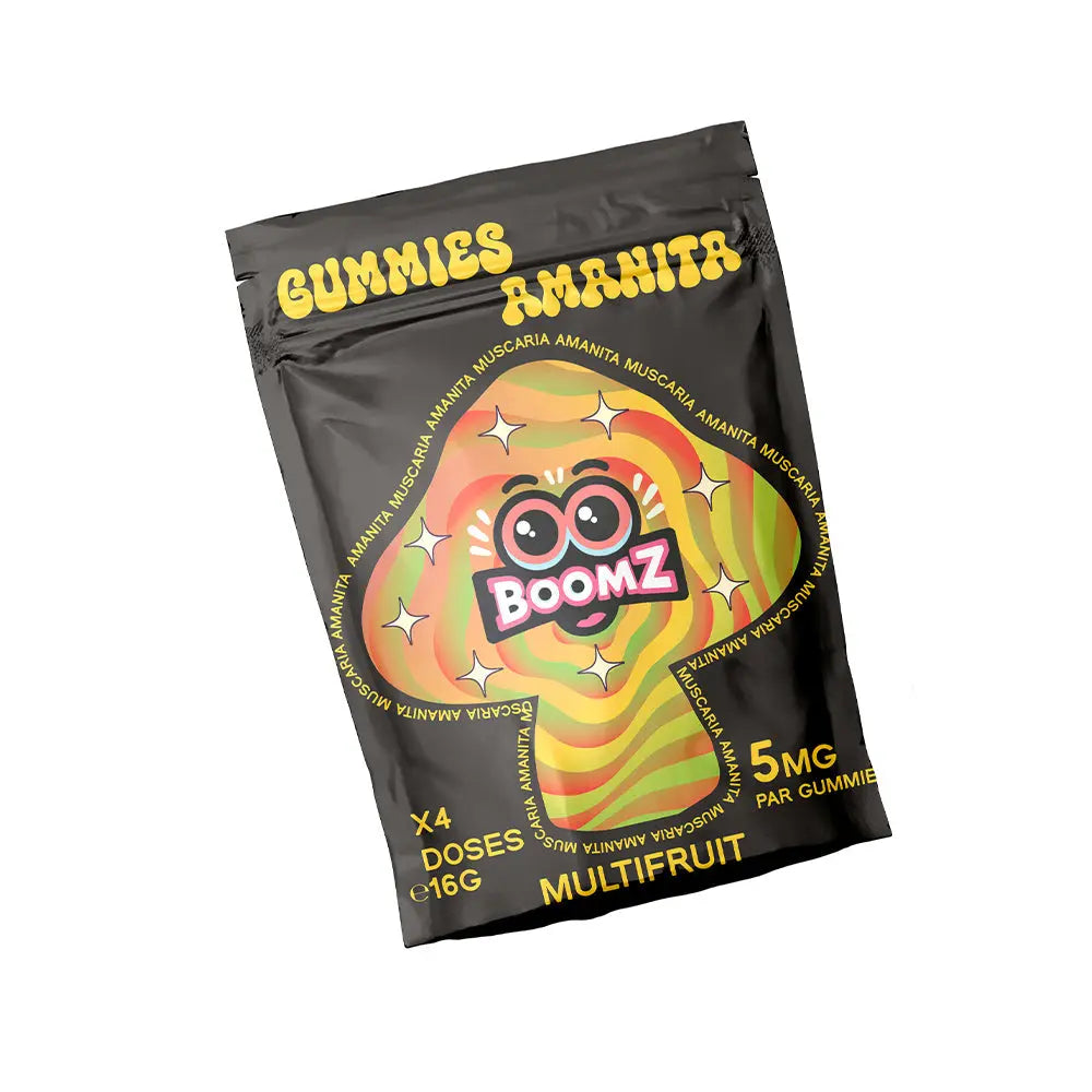 Champignon Boomz - Gummies 5 mg Muscimol (x4) Péche R-Labs