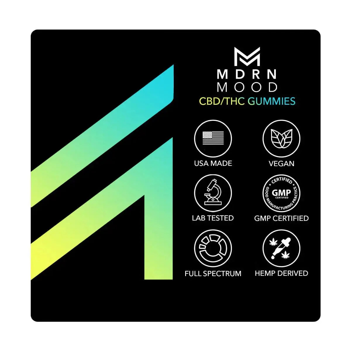 Gummies CBD & THC Watermelon – MDRN MOOD R-Labs