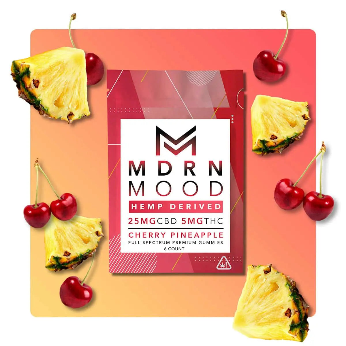 Gummies CBD & THC Cherry Pineapple – MDRN MOOD R-Labs