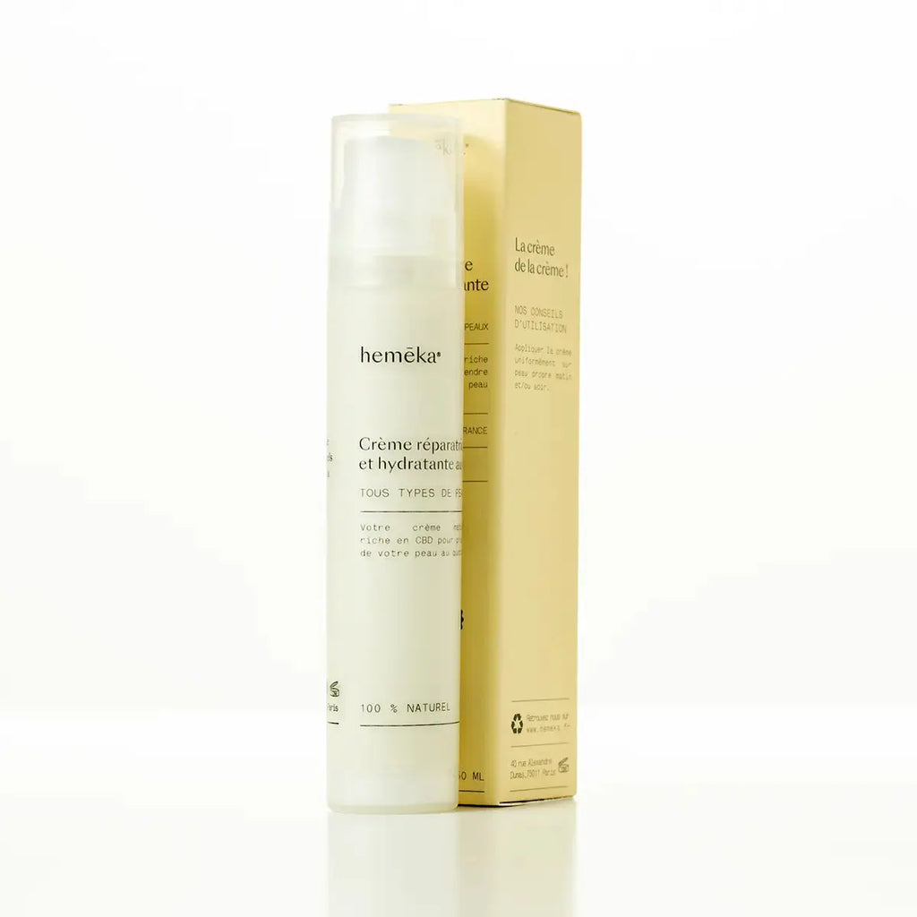 Crème réparatrice & hydratante au CBD – Calm&Co x hemēka